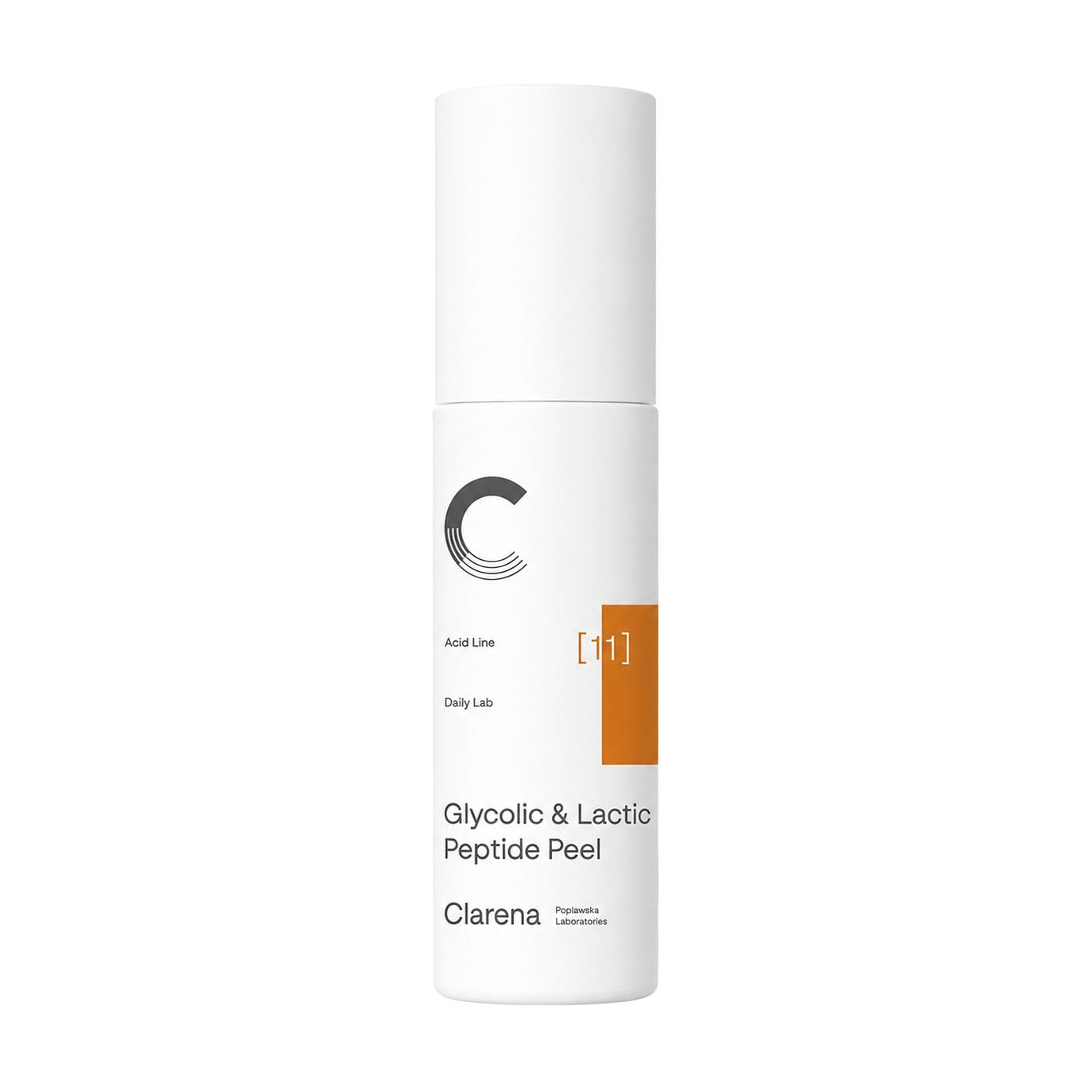 Пептидний пілінг для обличчя Clarena Acid Line Glycolic &amp; Lactic Peptide Peel з гліколевою та молочною кислотами, 30 мл